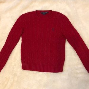Women’s Ralph Lauren deep red Sweater (sm)